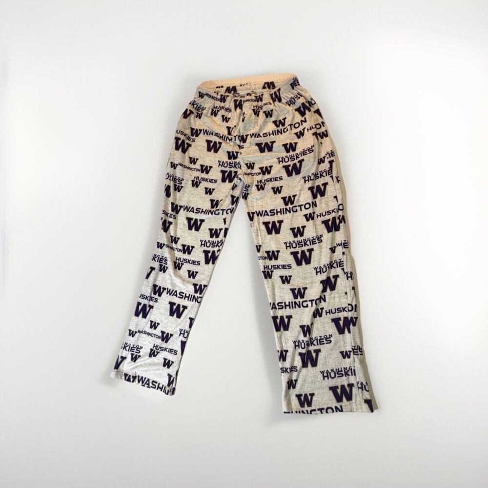 NWOT Washington Huskies Pajama Pants Adult Large Gray Purple Lounge Sleepwear